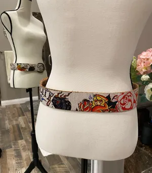 Ed Hardy Tattoo Studded Rose Belt thumbnail 3