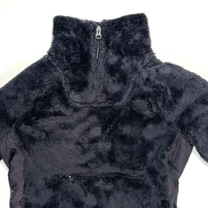 The North Face Osito Sport Hybrid 1/4 Zip Fleece Women's XS‎ Black Cozy Pullover thumbnail 7