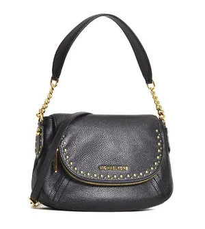 Michael Kors Aria Studded Medium Convertible Shoulder Black thumbnail 2