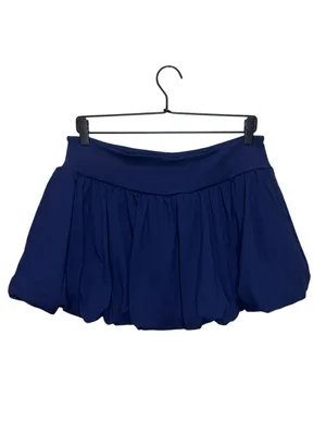 Anthropologie Daily Practice Bubble Mini Skirt in Waypoint - Navy M NWT thumbnail 5