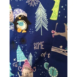 Scrubstar Women's Snow Trees Theme Scrub Top Nurse Medical 1pc Size Medium thumbnail 3