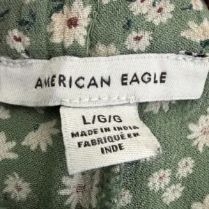 American Eagle Women's L Green Ditsy Floral Tiered Maxi Skirt Cottagecore Boho thumbnail 7