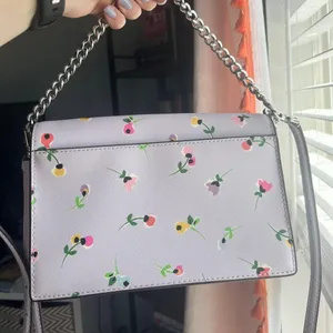 Kate Spade Purple Crossbody Bag with Floral Design thumbnail 2