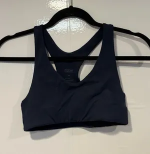 Navy Racerback Sports Bra - Girlfriend Collective thumbnail 1
