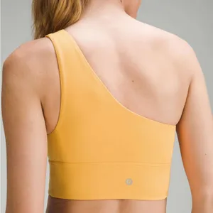 Lululemon Align Asymmetrical One Shoulder Bra Top Yellow Size 10 Nulu Yoga thumbnail 2