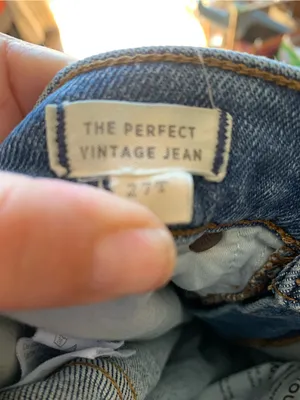 Madewell 27 T The Perfect Vintage Jean Blue Straight Jeans Women Denim Bottoms thumbnail 5