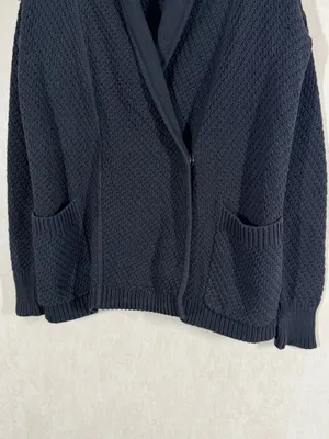 Lululemon Women’s Post Practice Cardigan Knit Sweater Longsleeve in Black XL thumbnail 5