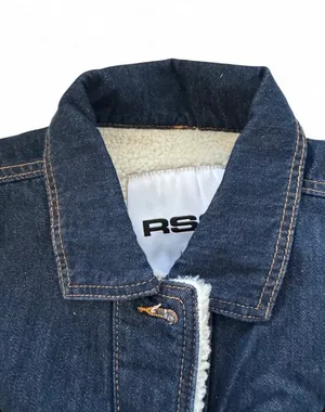 NWT RSQ Women’s Sherpa Lined Denim Jacket Large  thumbnail 8