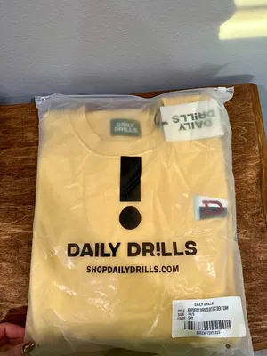 Daily Drills Heavyweight Out East Crew Sweatshirt Sunny XS/S NWT thumbnail 5