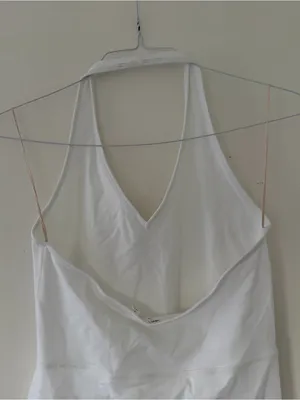 Aritzia Wilfred Free LIFE Whistle Dress in White Size Large Preppy Tennis Prep thumbnail 12