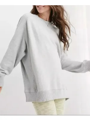 Aerie Down To Earth Crew Sweatshirt thumbnail 1