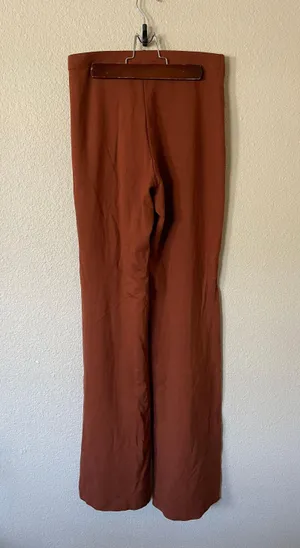Veronica M Burnt Orange Flared Pants thumbnail 3