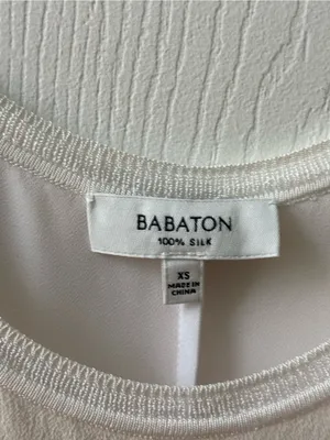 Aritzia Babaton Liev 100% Silk Tank in White thumbnail 4