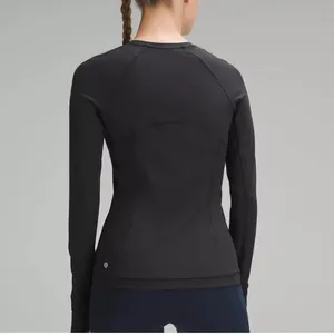 Lululemon It’s Rulu Run Long Sleeve Size 10 Black Athletic Running Fitted Top thumbnail 2