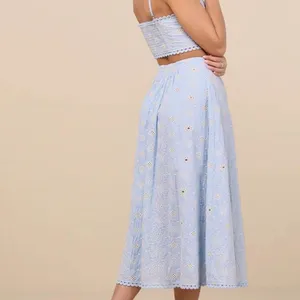 Lulus Sweet At Heart White Floral Embroidered Two-Piece Midi Dress thumbnail 3