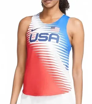 Nike AeroSwift Team USA Running Singlet Tank Top Shirt CV0414-657 Women's Small thumbnail 1