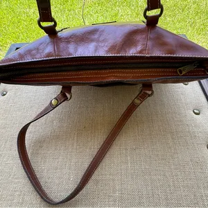 Patricia Nash Brown Leather Tote Bag thumbnail 10