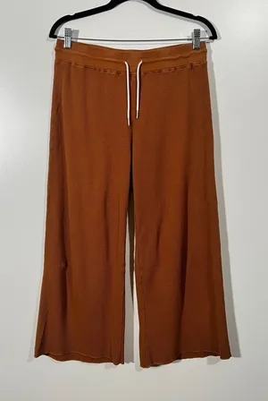 Mate the Label Wide Leg Waffle Pants in Sedona Size Medium thumbnail 1