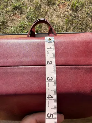 Vintage 1980s Coach Shopping Bag Large Red Leather Tote NYC USA 0535-929 thumbnail 11