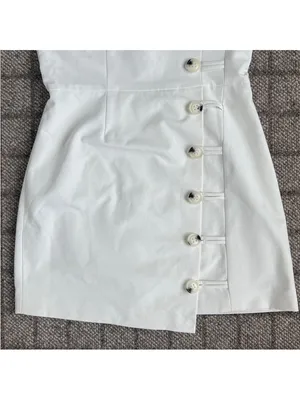 Revolve Finders Keepers Mila Sleeveless Button Detail Mini Dress size XL Nwot thumbnail 12