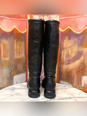 John Fluevog Unity Skiprope Tall Lace-Up Boots Black 8.5 GUC thumbnail 7