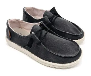 Hey Dude Shoes Womens Wendy Slip-On Shoes Chambray Off Black‎ Size 8 thumbnail 1