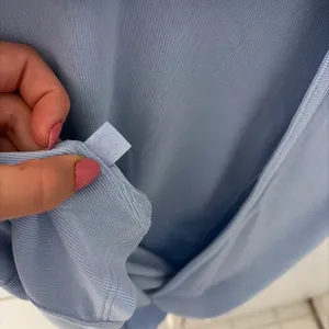 Lululemon blue shirt with twist tie in the back thumbnail 2
