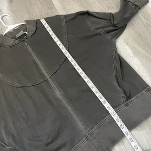 Urban Outfitters Jacket cotton oversized faye zip up womens Gray large boyfriend thumbnail 7