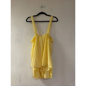 NEW Intimately Free People Forever Young Satiny Romper in Yellow Small thumbnail 3
