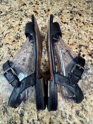 Frye Black Sandals flat comfort size 8.5‎ buckle leather thumbnail 5