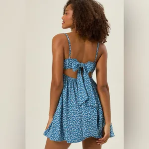Altar’d State Layla Floral Mini Dress thumbnail 3