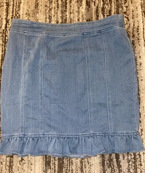 Blashe elastic waist denim skirt size large thumbnail 1