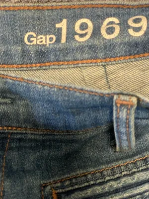 GAP Light Blue Flared Jeans – Low- Rise Size-27/4 Y2K Boho thumbnail 2