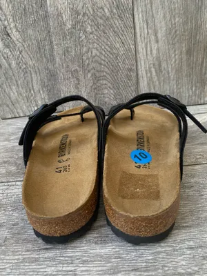 Birkenstock Women's Mayari Microfiber Gator Gleam Black Sandals EU-41 US-10 thumbnail 3