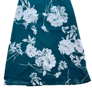 Lulu’s Flirtatious Essence Emerald Green Floral Lace Up Midi Dress US XS thumbnail 4