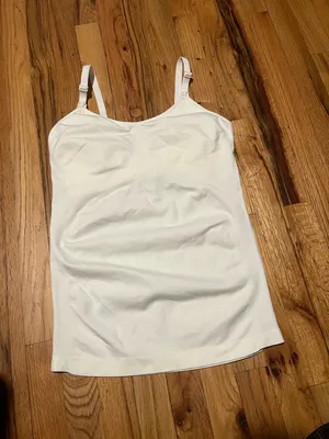 Large White/Cream Seamless Nursing Camisole - Like New thumbnail 2