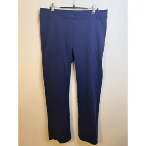Yogipace Golf Pants Womens Large Blue Straight Leg Stretch 4-Pocket Activewear thumbnail 2
