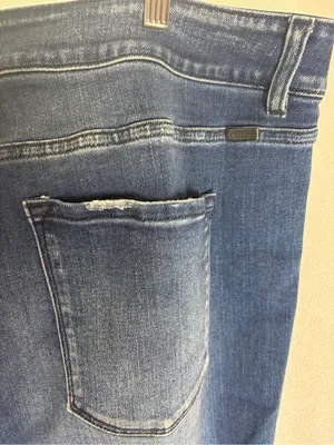 KANCAN Maurice’s Plus Size 24 Medium Wash Distressed Jeans EUC Blue thumbnail 6