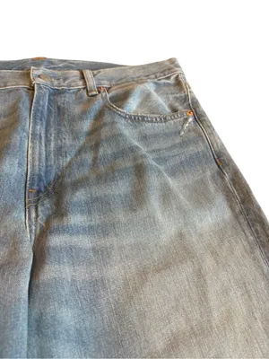 Denimist Lindsay Slim Boyfriend Jeans Light Wash Denim Distressed Size 31 Womens thumbnail 3