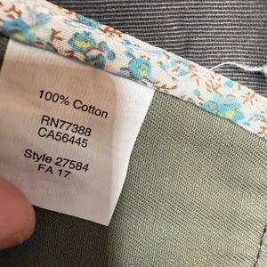 J. Crew Relaxed Boyfriend Field Jacket Olive Green w/ Gold Hardware W1076 Sz S thumbnail 9
