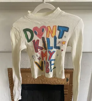 Long Sleeve Graphic Baby Tee thumbnail 1