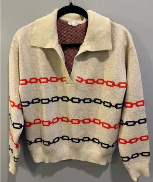 THML Chainlink Knitted Long Sleeve Top thumbnail 1