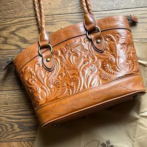 Patricia Nash Zorita‎ Leather Tooled Shoulder Bag Western Boho A27 thumbnail 2