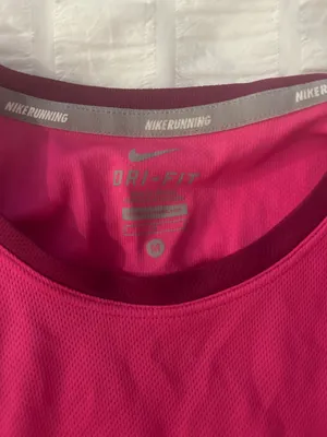 Nike Pink Dri-Fit Long Sleeve Running Shirt thumbnail 3