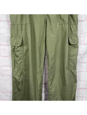 Rewash Olive Green Cargo Pants Womens Size 1/25 Wide Leg Utility Pants thumbnail 3