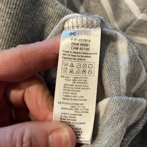 Comfy Knit Gray White Striped Jacket thumbnail 6