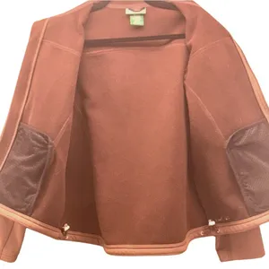 LL‎ Bean Fleece Jacket Large Brown thumbnail 3
