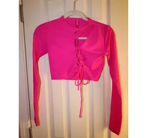 SKIMS Lace-Up Crop Top NWT thumbnail 4