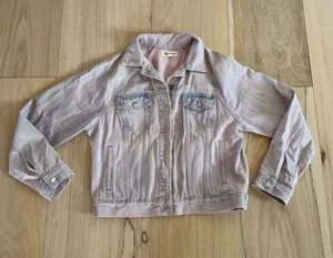 Madewell The Raglan Oversized Jean Jacket: Overdyed Edition Size Small thumbnail 1