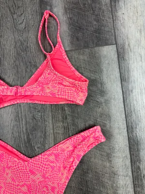Aerie Pink Print Bikini Set thumbnail 9